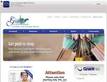 Tablet Screenshot of grantcountybank.com